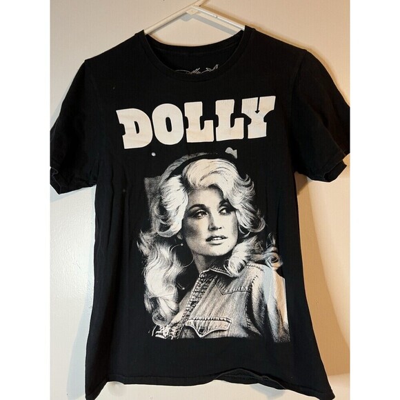Dolly Parton Unisex Officially Licensed Portrait T-Shirt Black S - Picture 1 of 3